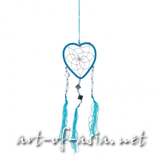 Bild 2 - Traumfänger, Herz, verschiedene Größen, Vivid Blue