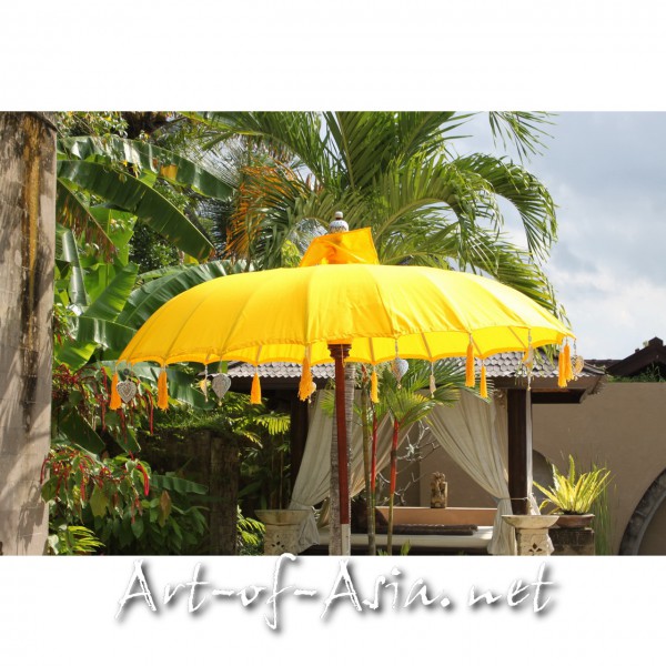 Bild 2 - Bali-Sonnenschirm, 180cm Ø, Saffron / gold