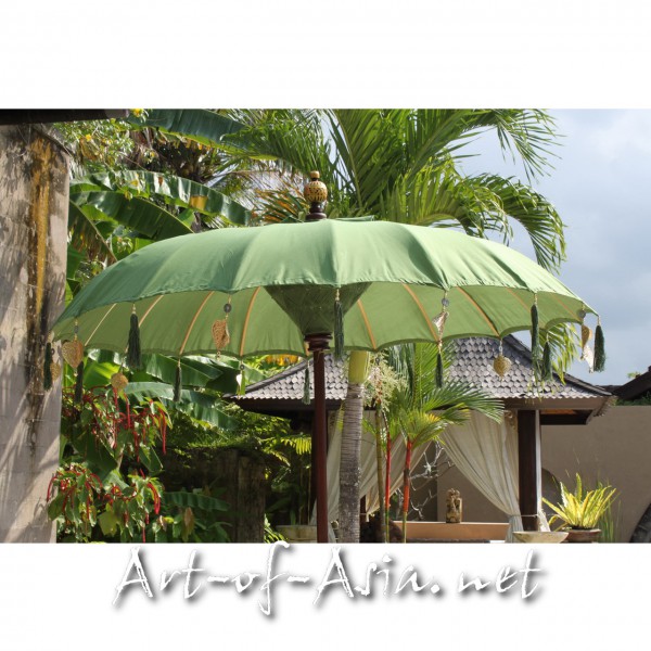 Bild 2 - Bali-Sonnenschirm, 120cm Ø, Moss / silber